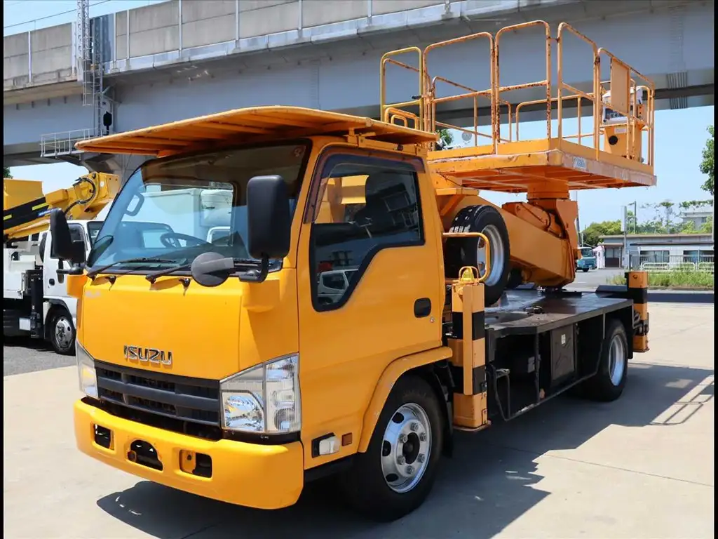 いすゞ エルフ 小型 高所・建柱車 高所作業車 SKG-NKR85YN の中古トラック【車両No.167906】