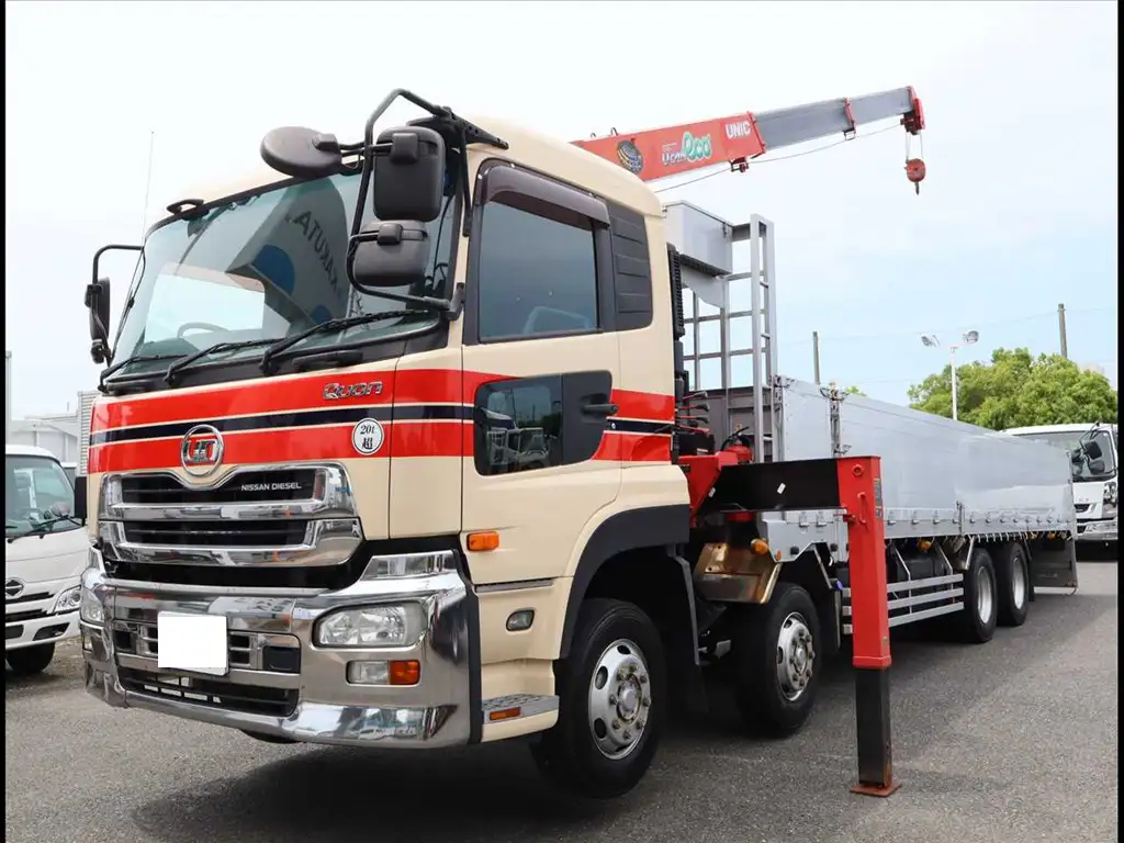 日産UD クオン 大型 クレーン付 床鉄板 アルミブロック の中古トラック【車両No.167946】