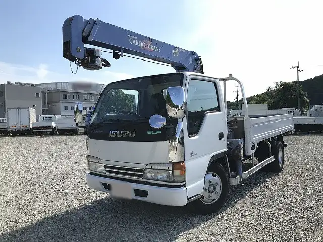 いすゞ エルフ 小型 クレーン付 床鉄板 3段 の中古トラック【車両No.168025】
