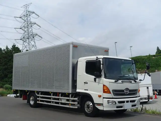 日野 レンジャー 中型/増トン アルミバン パワーゲート 床鉄板 の中古トラック【車両No.168081】