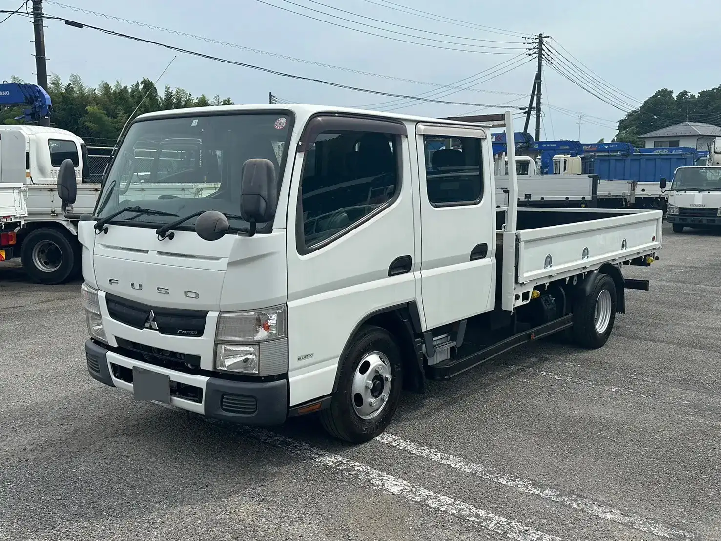 三菱 キャンター 小型 平ボディ Wキャブ TKG-FEA20 の中古トラック【車両No.168071】