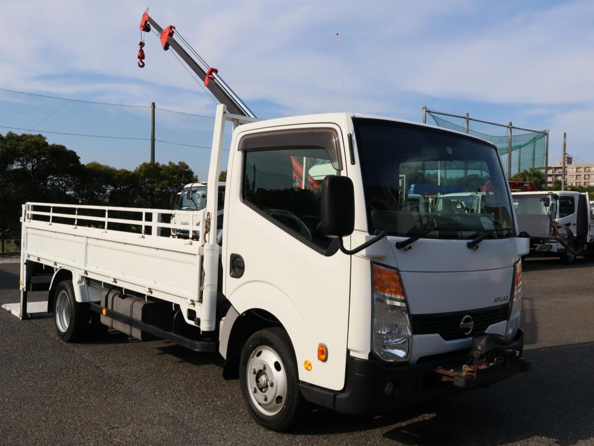 日産 アトラス 小型 クレーン付き(ユニック) 横置簡易クレーン パワーゲート｜画像2