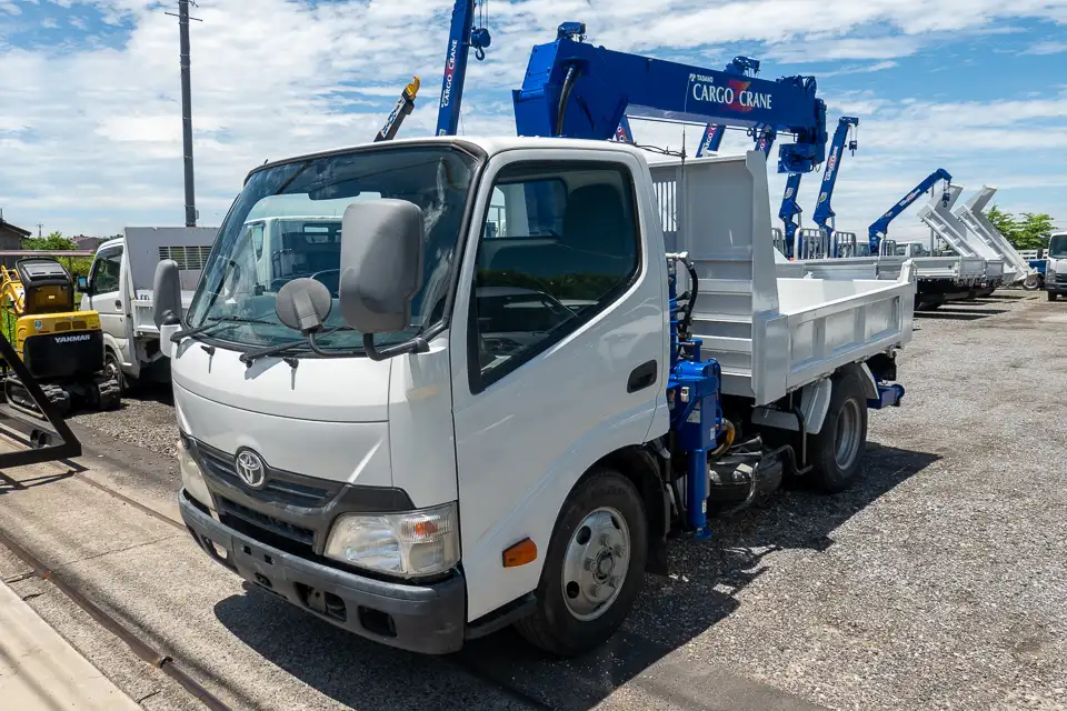 トヨタ ダイナ 小型 ダンプ 強化 クレーン付き の中古トラック【車両No.168603】