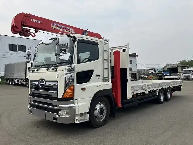 日野 プロフィア 大型 車両重機運搬 3段クレーン ラジコン の中古トラック【車両No.168753】