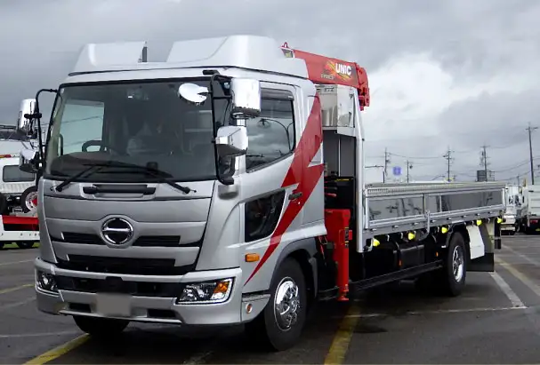 日野 レンジャー 中型/増トン クレーン付 床鉄板 4段 の中古トラック【車両No.168721】
