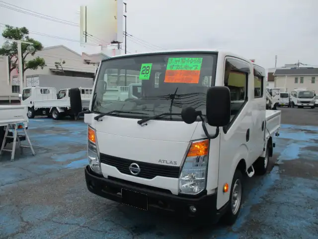 日産 アトラス 小型 平ボディ Wキャブ CBF-SQ1F24 の中古トラック【車両No.168988】