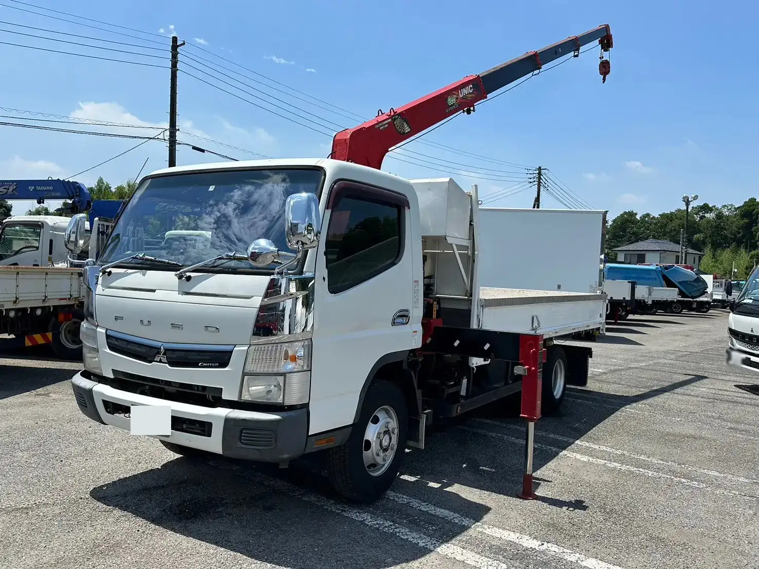 三菱 キャンター 小型 クレーン付 4段 ラジコン の中古トラック【車両No.168951】