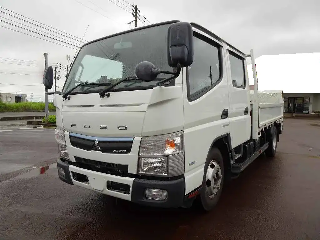 三菱 キャンター 小型 平ボディ Wキャブ パワーゲート の中古トラック【車両No.169129】