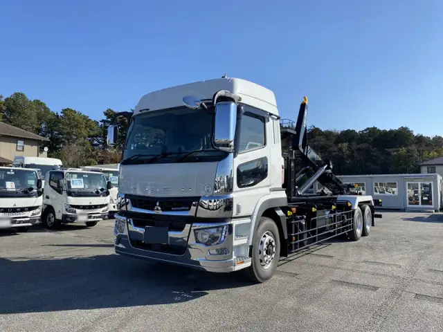 三菱 スーパーグレート 大型 アームロール ハイルーフ ツインホイスト の中古トラック【車両No.169355】
