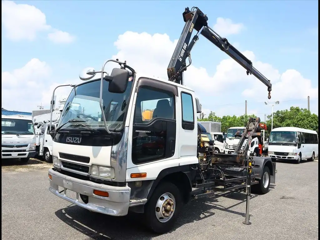 いすゞ フォワード 中型/増トン アームロール クレーン付き シングルホイスト の中古トラック【車両No.169592】