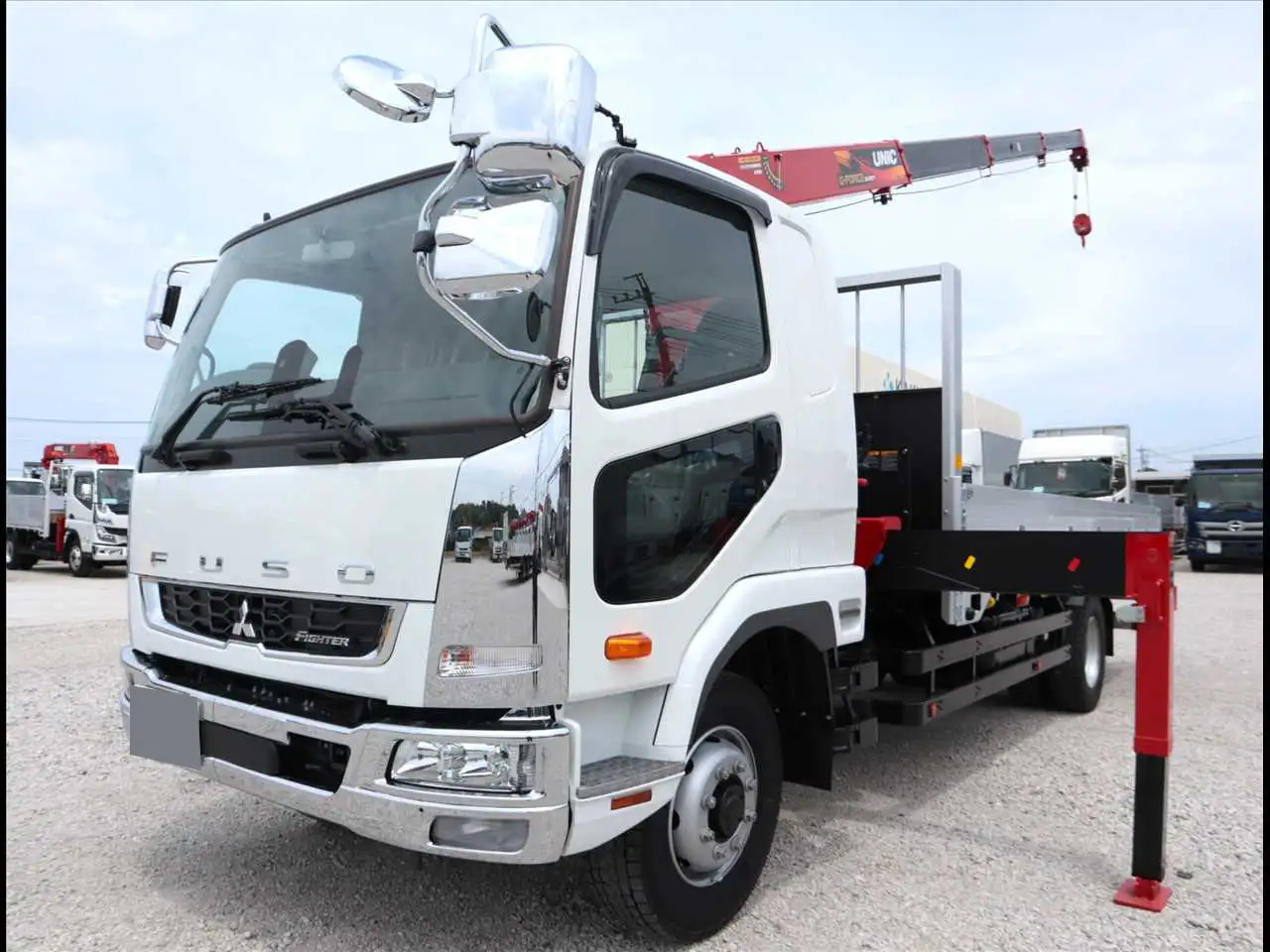 三菱 ファイター 中型/増トン クレーン付 アルミブロック 4段 の中古トラック【車両No.169616】