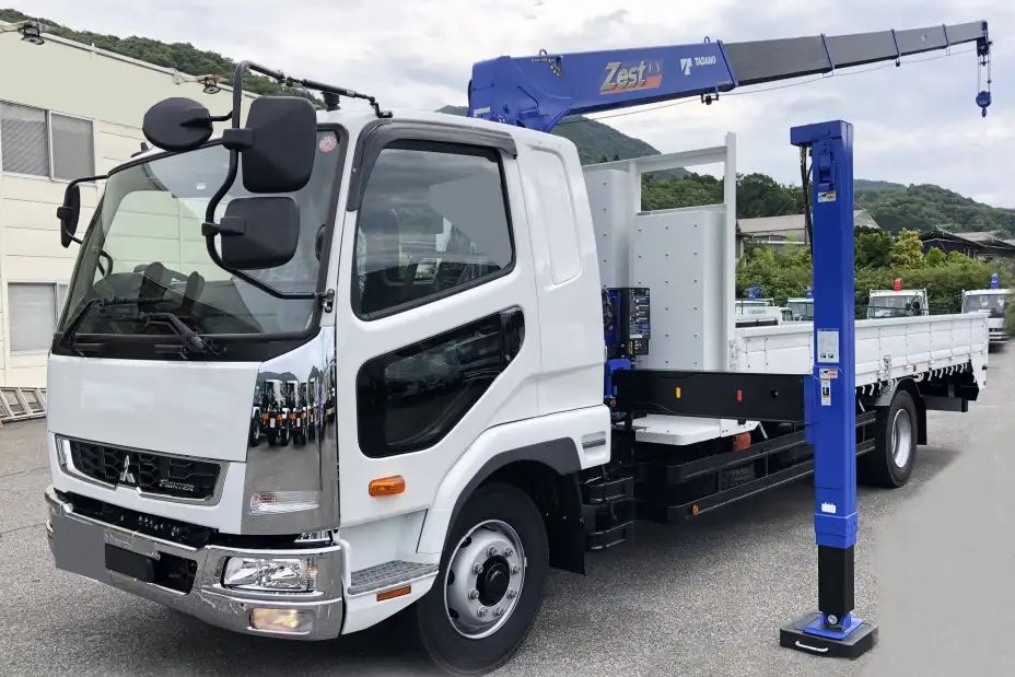 三菱 ファイター 中型/増トン 車両重機運搬 5段クレーン ラジコン の中古トラック【車両No.169821】