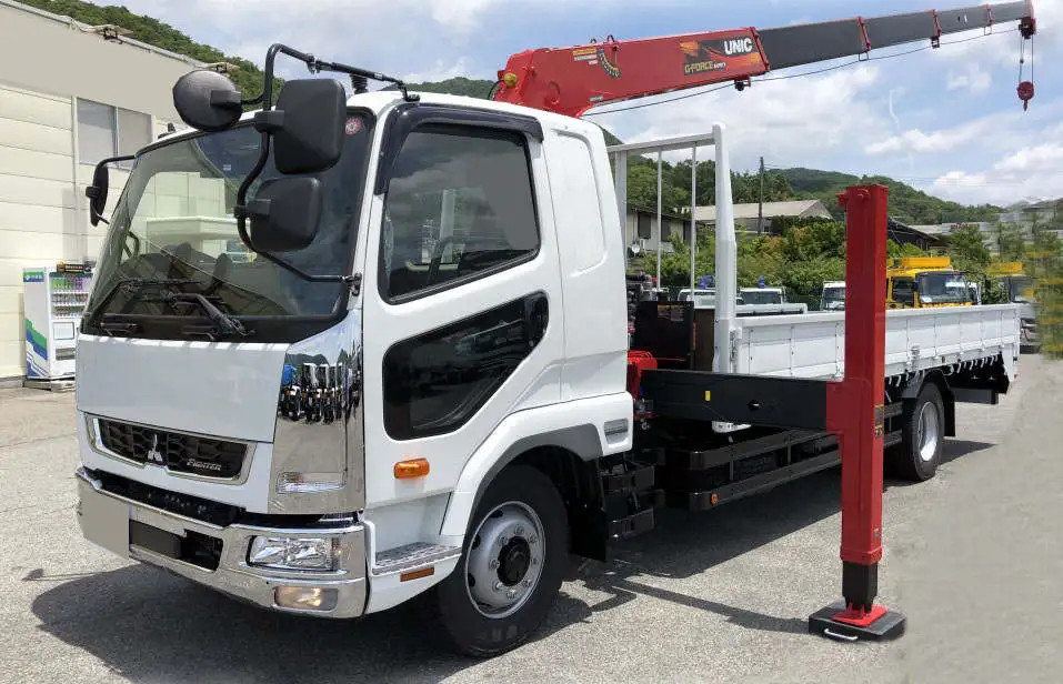 三菱 ファイター 中型/増トン 車両重機運搬 5段クレーン ラジコン の中古トラック【車両No.169823】