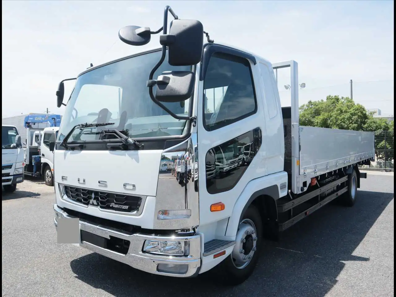 三菱 ファイター 中型/増トン 平ボディ アルミブロック ベッド の中古トラック【車両No.170075】