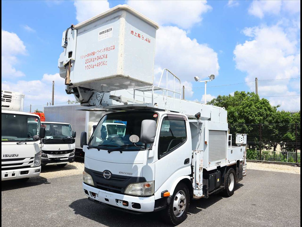 日野 デュトロ 小型 高所・建柱車 高所作業車 電工仕様｜画像1