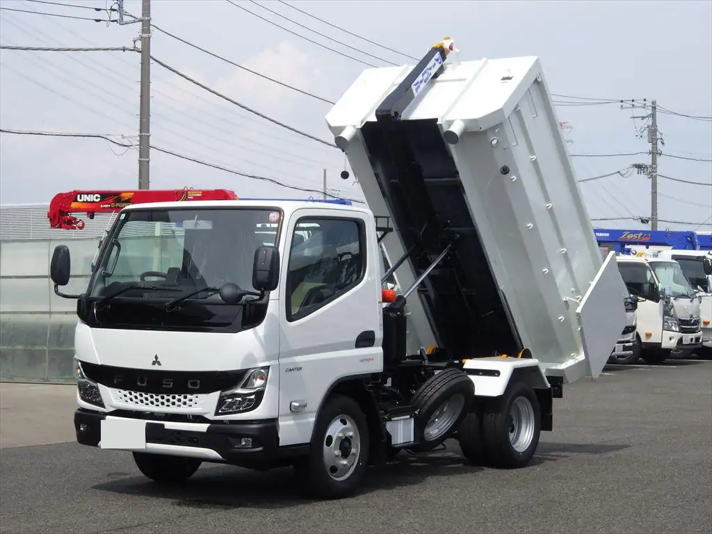 三菱 キャンター 小型 アームロール コンテナ付き ツインホイスト の中古トラック【車両No.170373】