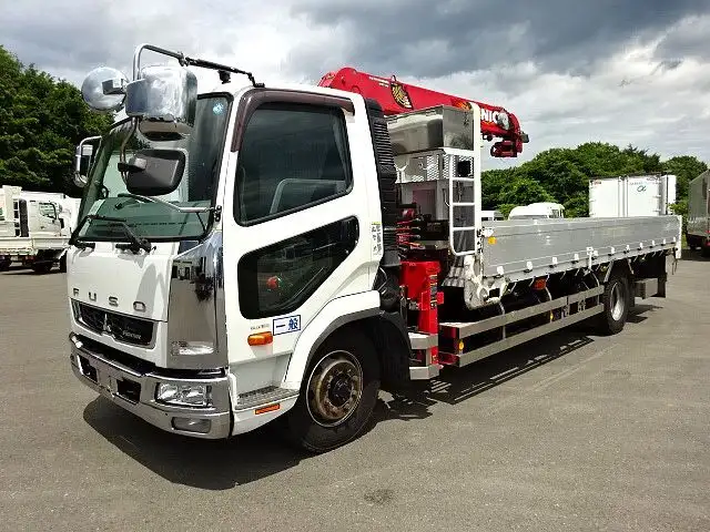 三菱 ファイター 中型/増トン クレーン付 アルミブロック 4段 の中古トラック【車両No.170426】
