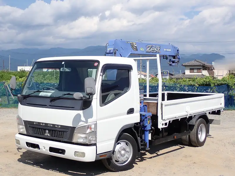 三菱 キャンター 小型 クレーン付 4段 ラジコン の中古トラック【車両No.170639】