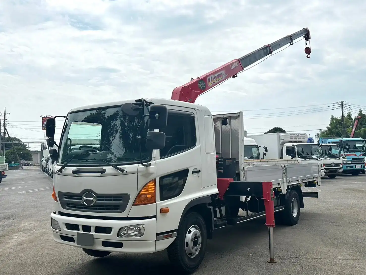 日野 レンジャー 中型/増トン クレーン付 アルミブロック 4段 の中古トラック【車両No.170793】
