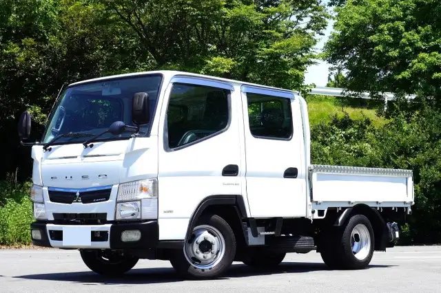三菱 キャンター 小型 平ボディ Wキャブ 床鉄板 の中古トラック【車両No.170892】