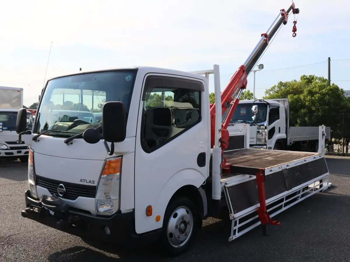 日産 アトラス 小型 クレーン付 横置簡易クレーン パワーゲート の中古トラック【車両No.170430】