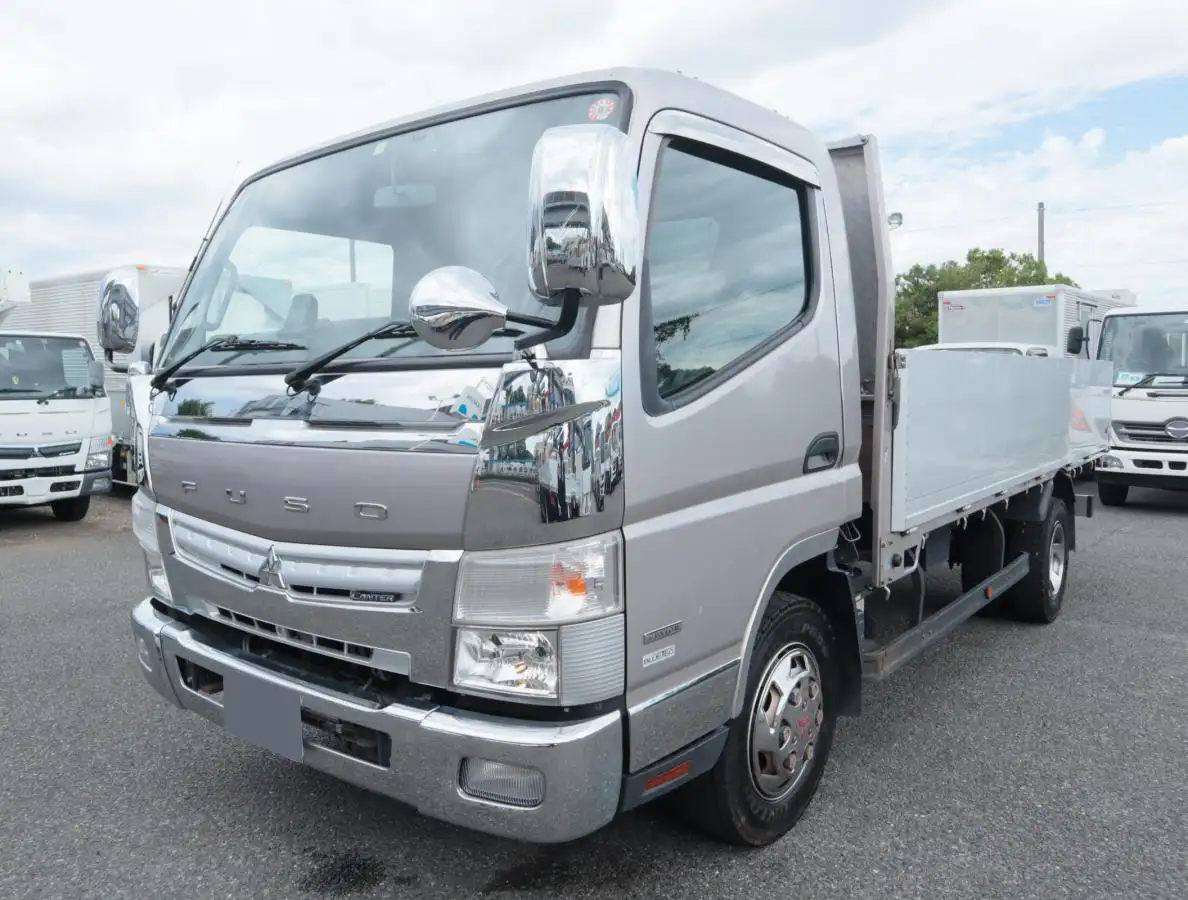 三菱 キャンター 小型 平ボディ 床鉄板 アルミブロック の中古トラック【車両No.170553】
