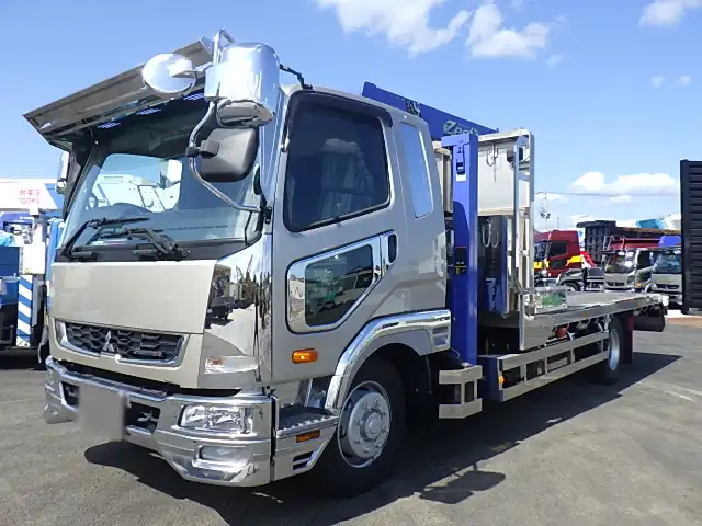 三菱 ファイター 中型/増トン 車両重機運搬 4段クレーン ラジコン の中古トラック【車両No.171593】