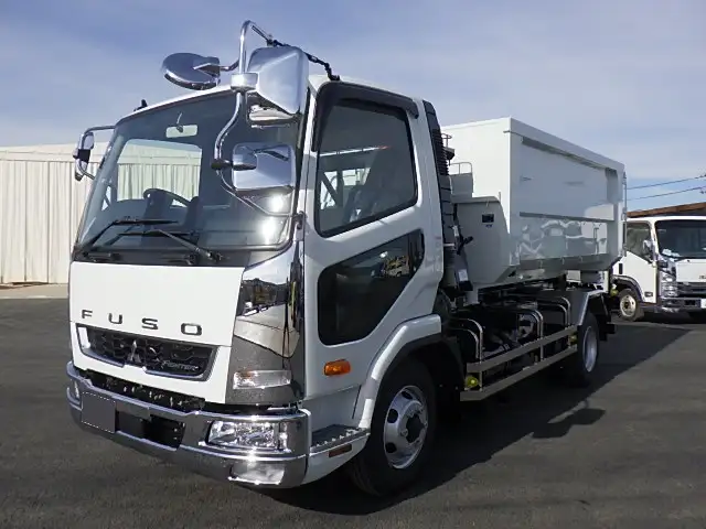 三菱 ファイター 中型/増トン アームロール コンテナ付き ツインホイスト の中古トラック【車両No.171751】