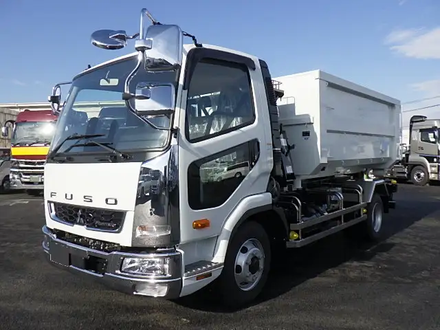 三菱 ファイター 中型/増トン アームロール コンテナ付き ツインホイスト の中古トラック【車両No.171753】
