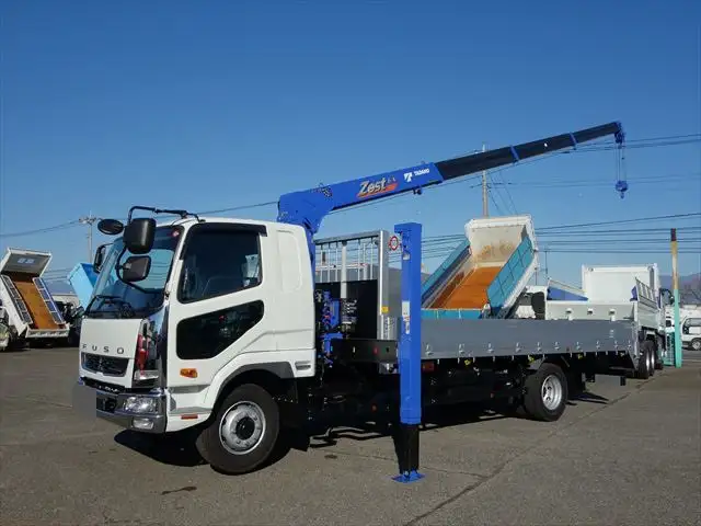三菱 ファイター 中型/増トン 車両重機運搬 4段クレーン ラジコン の中古トラック【車両No.171813】