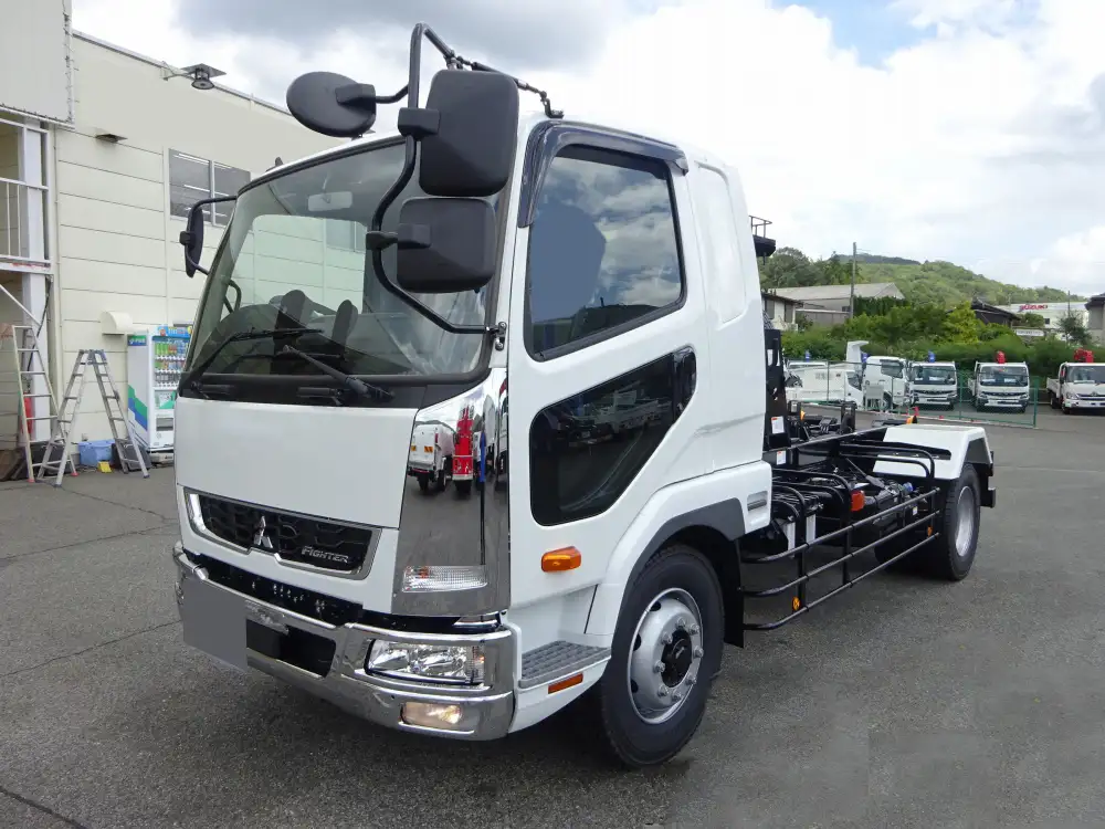 三菱 ファイター 中型/増トン アームロール ツインホイスト ベッド の中古トラック【車両No.171606】