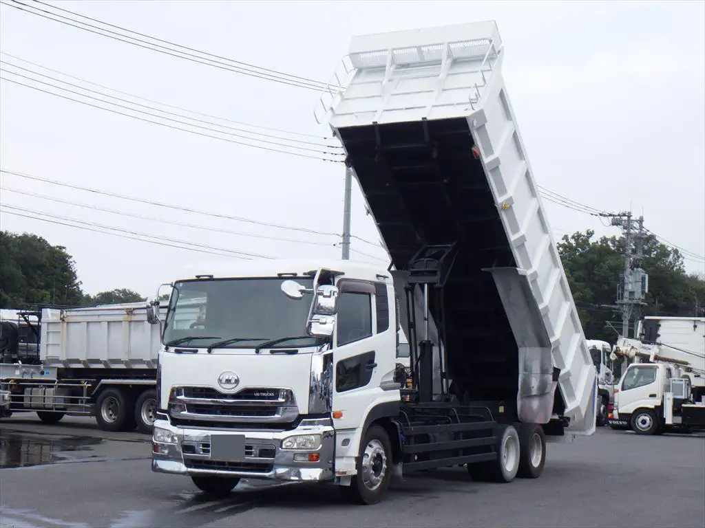 日産UD クオン 大型 ダンプ 土砂禁 ステンレス張り の中古トラック【車両No.171844】