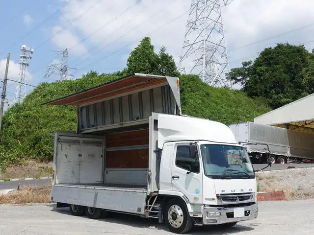 三菱 ファイター 中型/増トン ウイング 床鉄板 ベッド の中古トラック【車両No.172034】