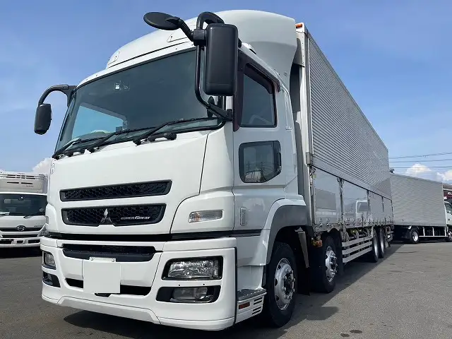 三菱 スーパーグレート 大型 ウイング エアサス ベッド の中古トラック【車両No.172039】
