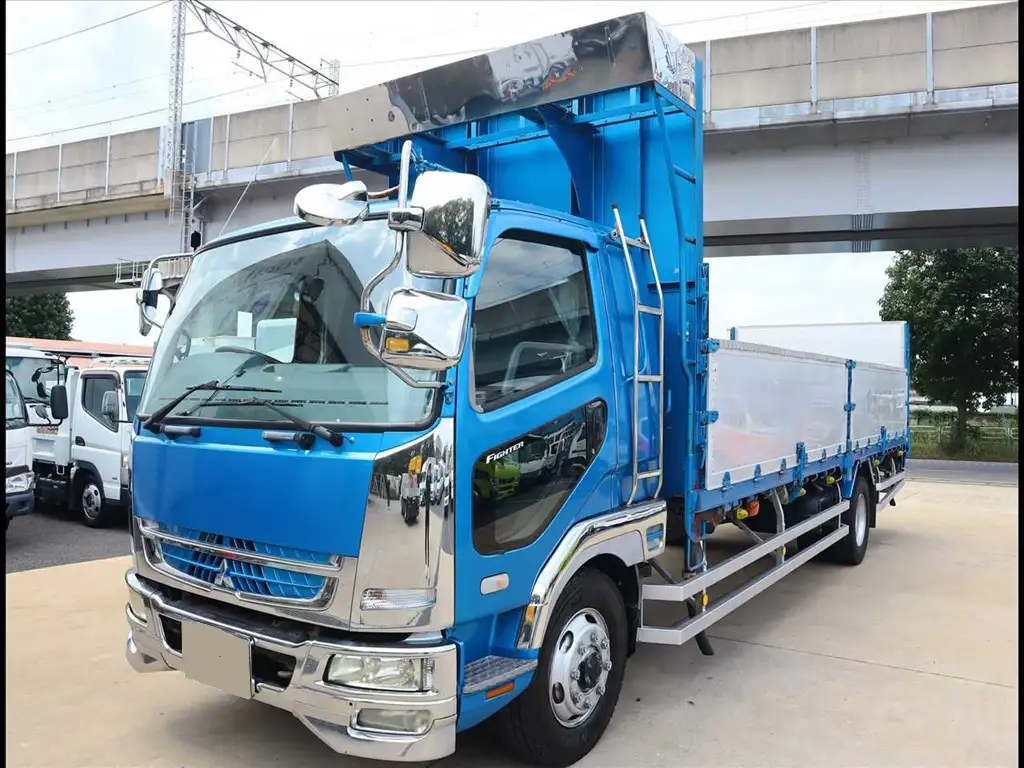 三菱 ファイター 中型/増トン 平ボディ 床鉄板 アルミブロック の中古トラック【車両No.172156】