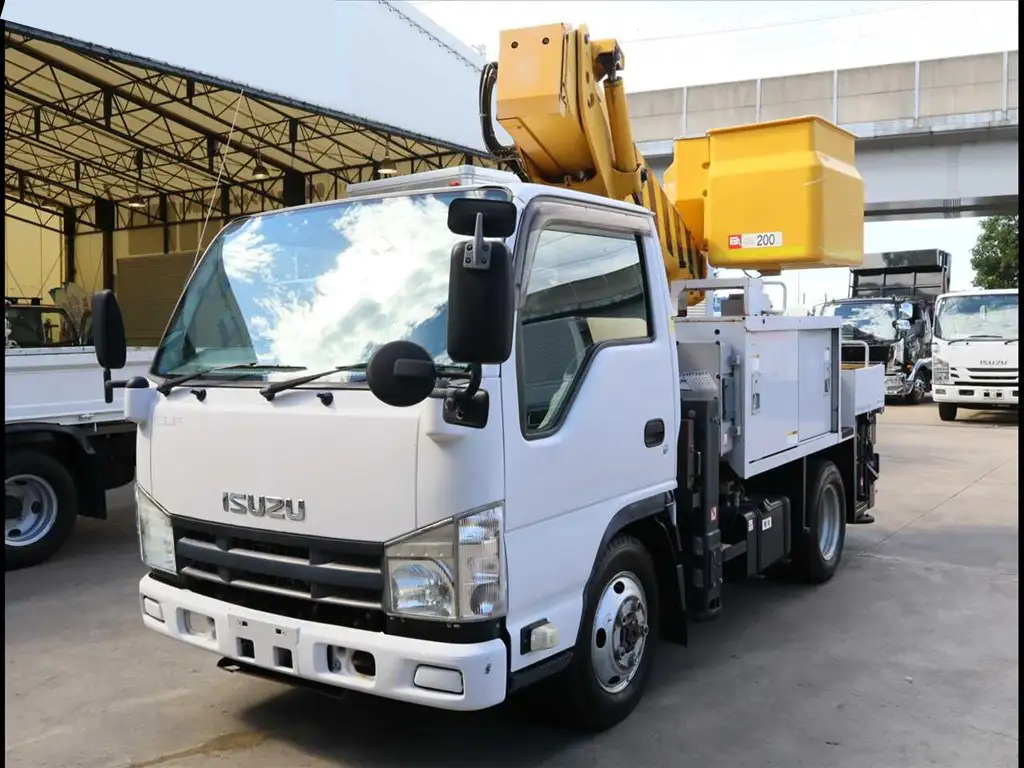 いすゞ エルフ 小型 高所・建柱車 高所作業車 電工仕様 の中古トラック【車両No.171471】