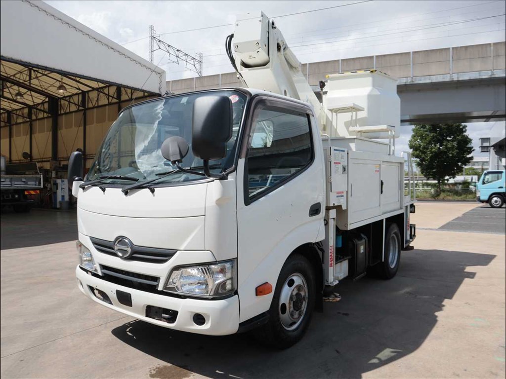 日野 デュトロ 小型 高所・建柱車 高所作業車 電工仕様｜画像1