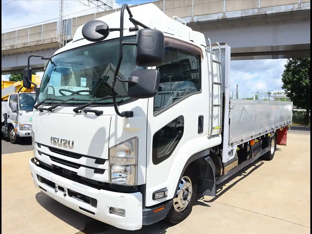 いすゞ フォワード 中型/増トン 平ボディ アルミブロック ベッド の中古トラック【車両No.171466】