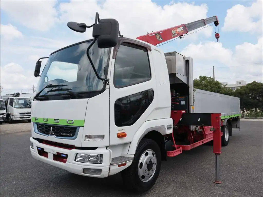 三菱 ファイター 中型/増トン クレーン付 床鉄板 アルミブロック の中古トラック【車両No.171442】