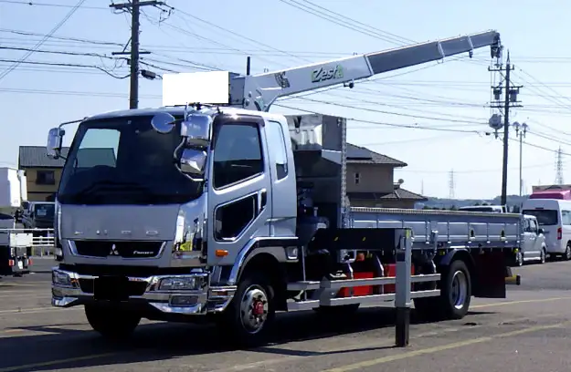 三菱 ファイター 中型/増トン クレーン付 床鉄板 4段 の中古トラック【車両No.172795】