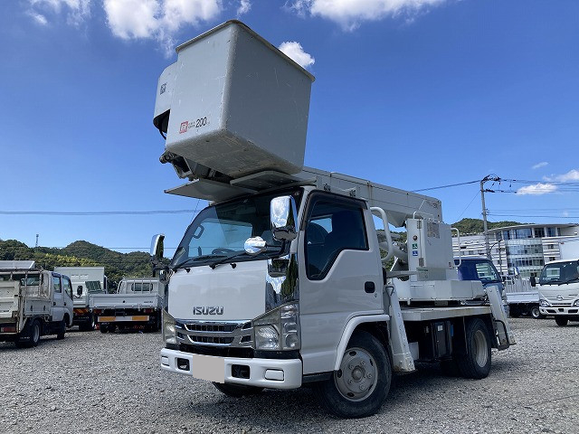 いすゞ エルフ 小型 高所・建柱車 高所作業車 電工仕様｜画像1