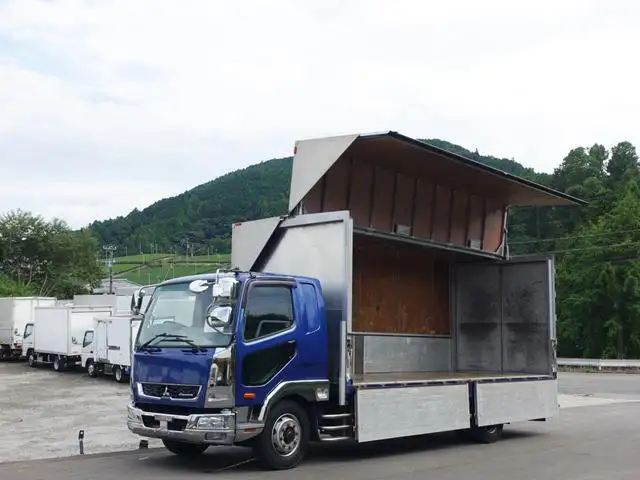 三菱 ファイター 中型/増トン ウイング 床鉄板 ベッド の中古トラック【車両No.172815】
