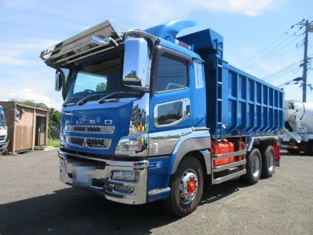 三菱 スーパーグレート 大型 ダンプ 土砂禁 天蓋付き の中古トラック【車両No.172520】