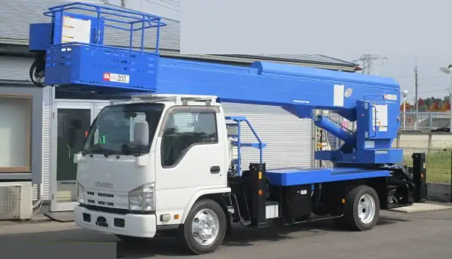 いすゞ エルフ 小型 高所・建柱車 高所作業車 SKG-NKR85YN の中古トラック【車両No.172925】