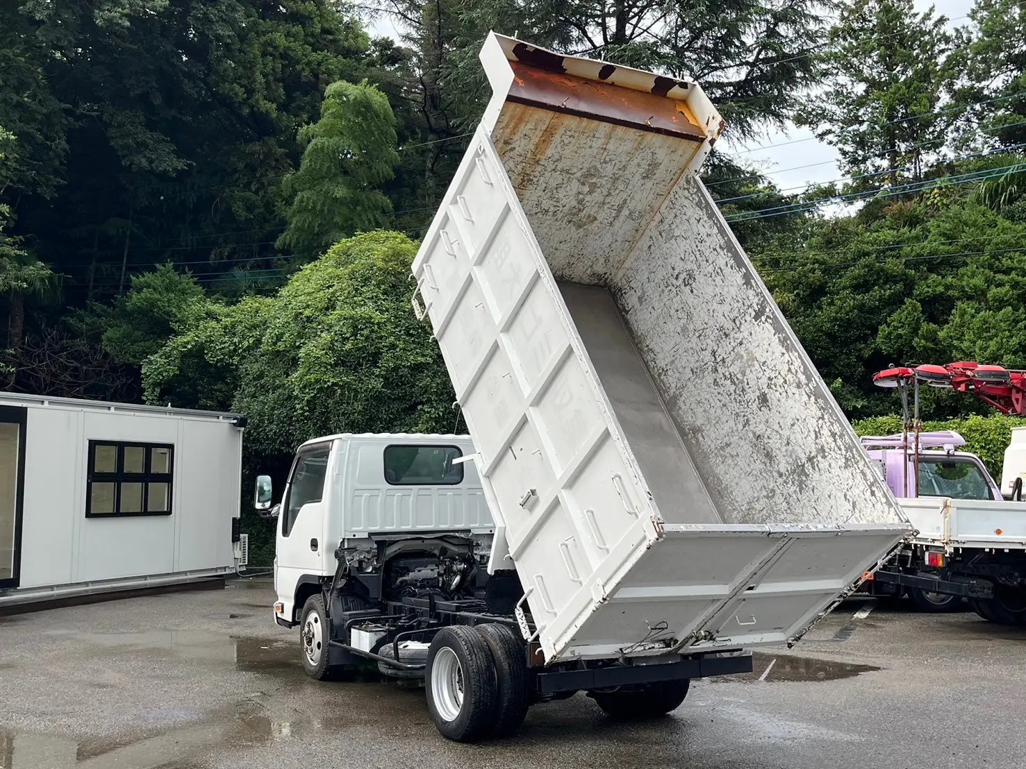 いすゞ エルフ 小型 ダンプ 土砂禁 ステンレス張り｜画像5