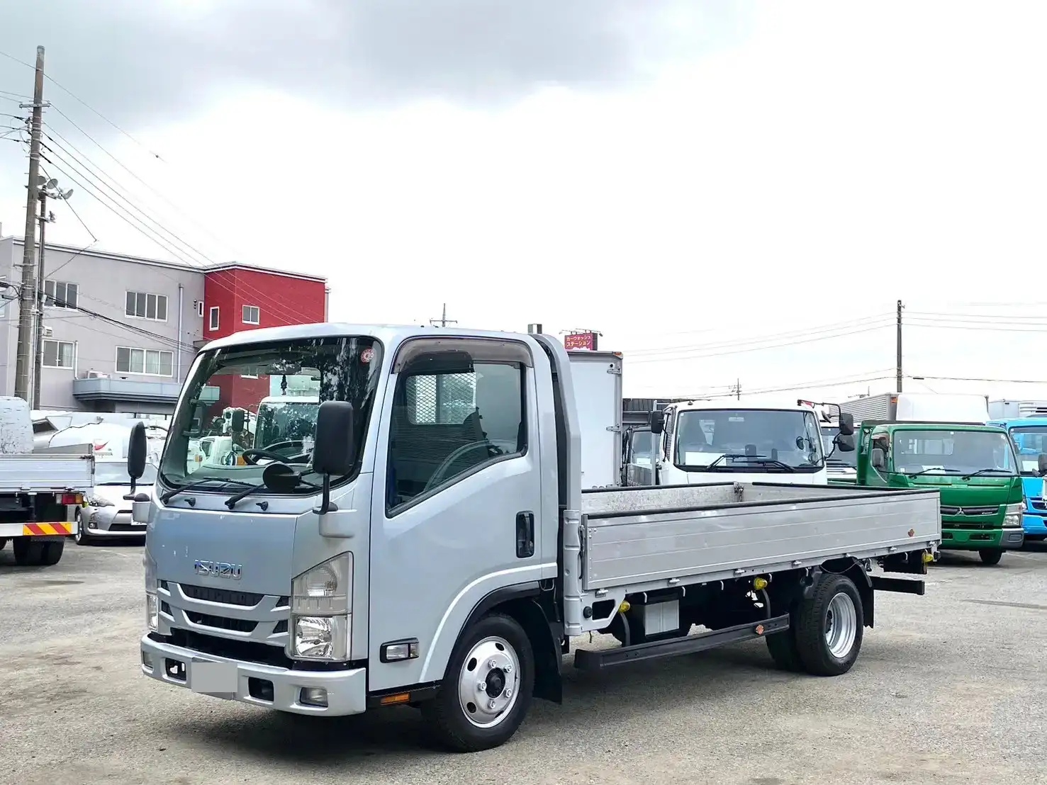 いすゞ エルフ 小型 平ボディ 床鉄板 アルミブロック の中古トラック【車両No.172838】