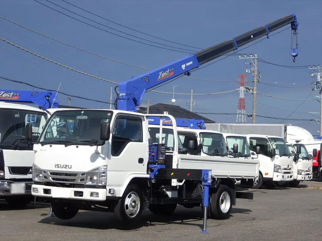 いすゞ エルフ 小型 クレーン付 4段 ラジコン の中古トラック【車両No.173011】