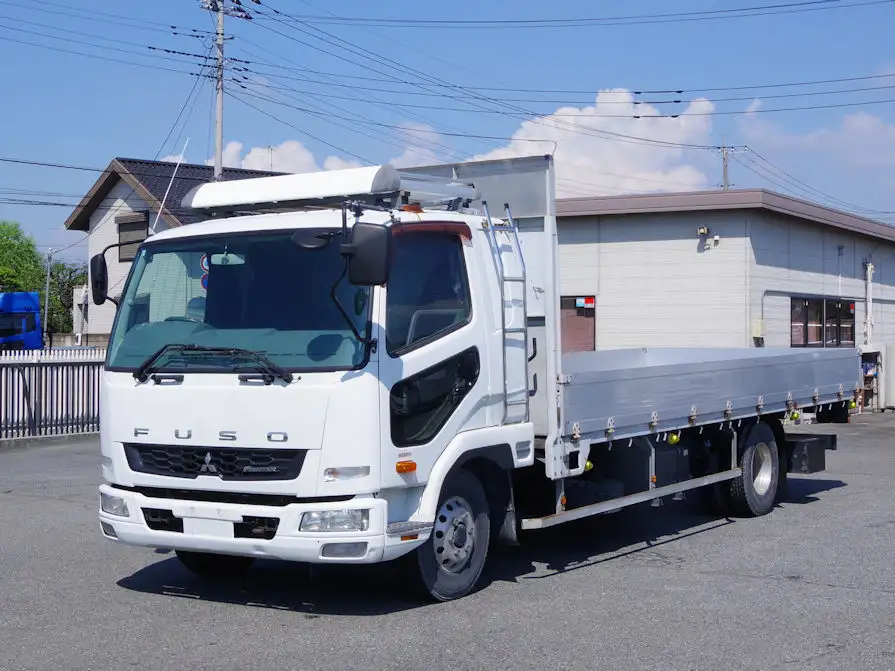 三菱 ファイター 中型/増トン 平ボディ アルミブロック ベッド の中古トラック【車両No.173160】