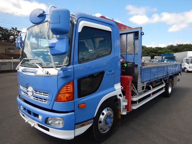 日野 レンジャー 中型/増トン クレーン付 床鉄板 4段 の中古トラック【車両No.173188】