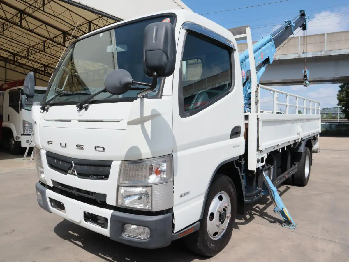 三菱 キャンター 小型 クレーン付 横置簡易クレーン 4段 の中古トラック【車両No.173358】